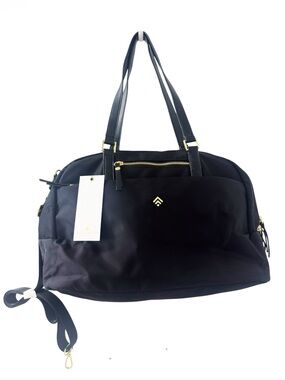 Allancia Large Nylon Duffle/Tote bag, gold Hardware,Removable strap NEW!